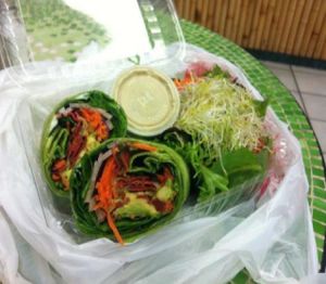 Fakin' Bacon Wrap at Nature's Health Food and Cafe in Palm Springs