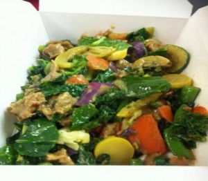 Garlic Ginger Stir Fry at Nature's Health Food and Cafe in Palm Springs