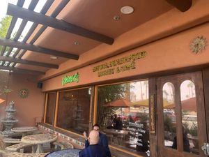 Store front  at Nature's Health Food and Cafe in Palm Springs