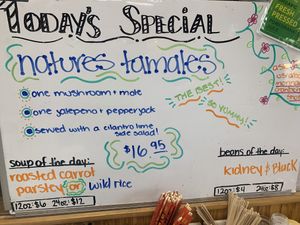 Special Board   at Nature's Health Food and Cafe in Palm Springs