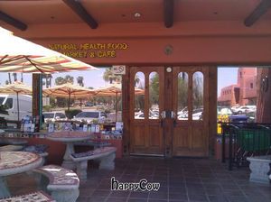 outside at Nature's Health Food and Cafe in Palm Springs
