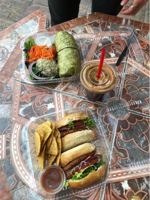 so many fresh veggies 💕  at Nature's Health Food and Cafe in Palm Springs