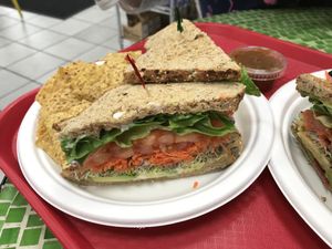 Avocado sandwich at Nature's Health Food and Cafe in Palm Springs