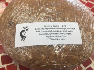 Vegan cookie  at Nature's Health Food and Cafe in Palm Springs