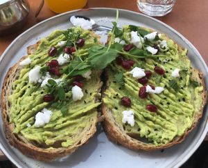 Avocado toast at Bonnie in Arnhem