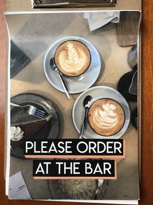 Menu at Bonnie in Arnhem