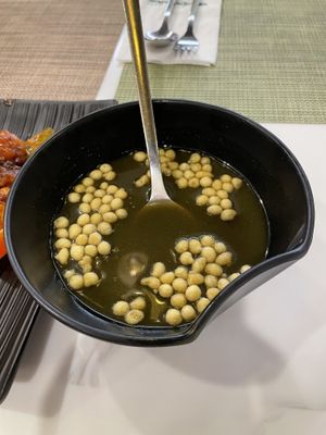 Pani puri sauce   at Woodlands (Tsim Sha Tsui) in Kowloon