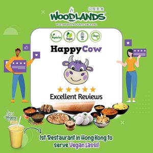 First and only restauarnt to introduce Vegan Lassi - at all our Branches.  

Mango / Banana Flavours.  at Woodlands (Tsim Sha Tsui) in Kowloon