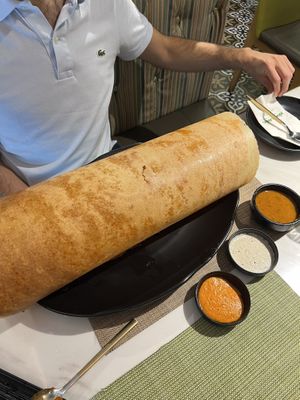 Paper dosa  at Woodlands (Tsim Sha Tsui) in Kowloon
