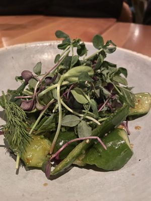 Smashed cucumber salad  at Datsun in Ottawa