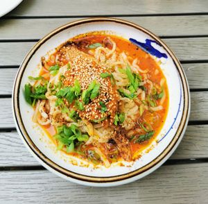 Eggplant dandan noodles at Datsun in Ottawa