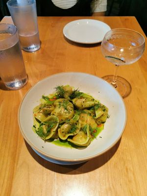 Kabocha squash dumplings at Datsun in Ottawa