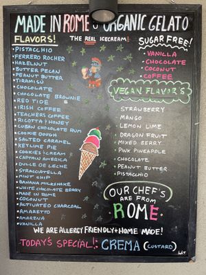 So delicious!  Nut free base for vegan gelato   at Made In Rome Organic Gelato in Siesta Key