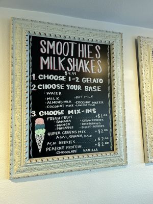 Smoothie milkshake  #Veganuary at Made In Rome Organic Gelato in Siesta Key