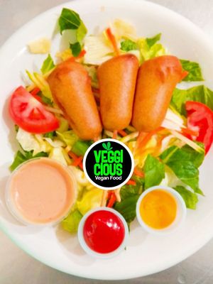 Corn Dogs at Veggicious in Ciudad Victoria