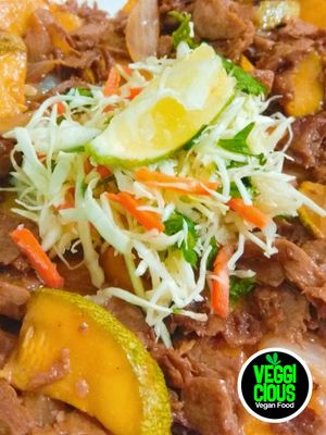 Grilled "Steak" / Karne Asada at Veggicious in Ciudad Victoria