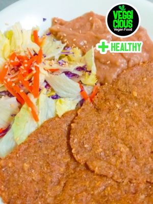 Milanesa De Avena, Chía y Quinoa at Veggicious in Ciudad Victoria