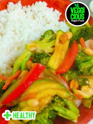 Kung Pao at Veggicious in Ciudad Victoria