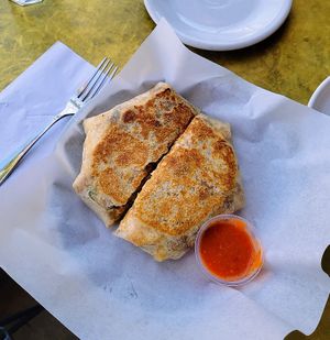 Muchwrap w 'Chicken' at Modern Times Far West Lounge in Encinitas