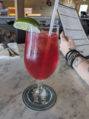 Ginger Berry Kombucha at Modern Times Far West Lounge in Encinitas