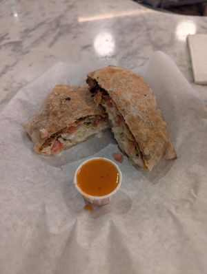 Crunch wrap at Modern Times Far West Lounge in Encinitas