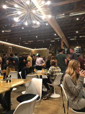 A great crowd in the evening at Modern Times Far West Lounge in Encinitas