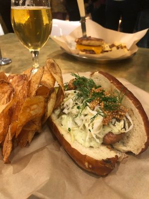 “Bratwurst Inna Bun” at Modern Times Far West Lounge in Encinitas