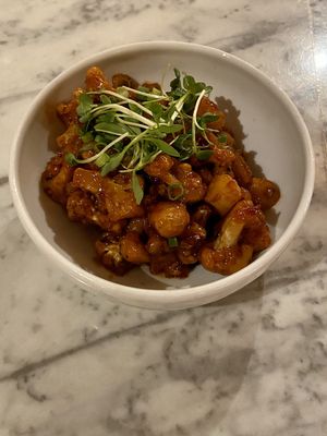 General Tso’s Cauliflower  at Modern Times Far West Lounge in Encinitas