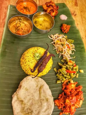 Millet Banana Leaf at Kafe Ssihat in Malacca