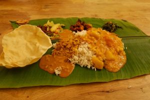 Banana Leaf Meal. at Kafe Ssihat in Malacca