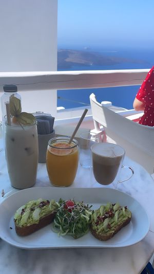 Fresh OJ to die for!  at Galini Cafe in Santorini