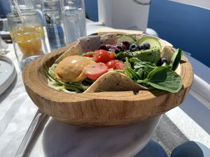Rainbow Bowl at Galini Cafe in Santorini