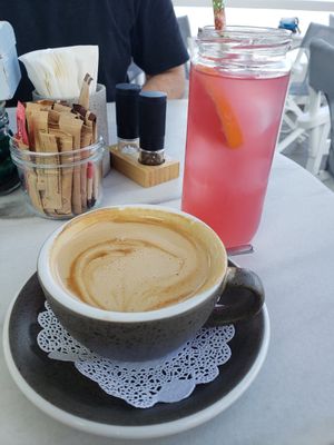  at Galini Cafe in Santorini