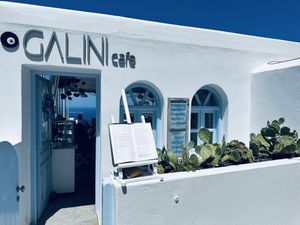   at Galini Cafe in Santorini