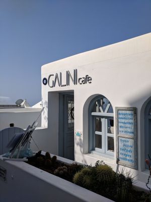   Cafe front... at Galini Cafe in Santorini