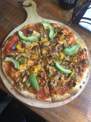 Mexican vegan pizza at Pizza Street - Putuo District in Shanghai