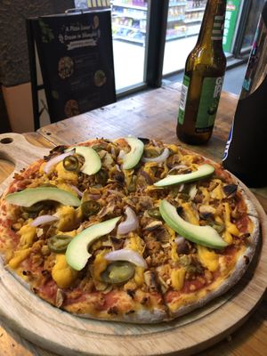 Vegan Mexican Pizza at Pizza Street - Putuo District in Shanghai