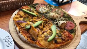 Large half pesto half Mexican  at Pizza Street - Putuo District in Shanghai