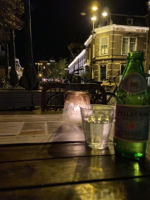 View from outside seating at Thrill Grill in Haarlem