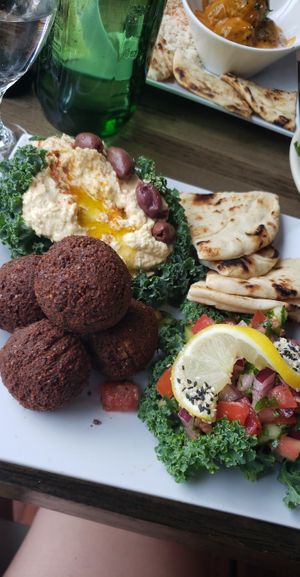Falafel Plate at Arles and Boggs  in Wallingford