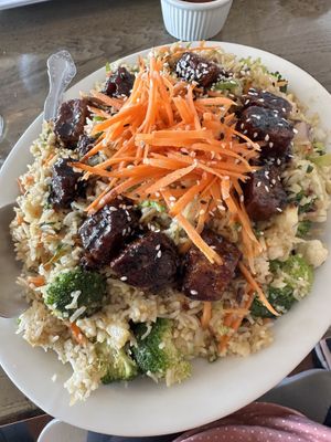 Tofu fried rice   at Arles and Boggs  in Wallingford