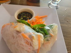Spring rolls - enough for 2 at Arles and Boggs  in Wallingford