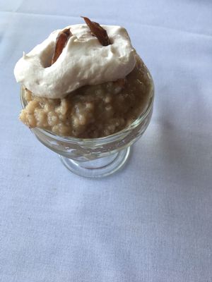 Cardamom rice pudding at Arles and Boggs  in Wallingford