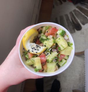 The amazing cucumber salad 🥗  at Arles and Boggs  in Wallingford