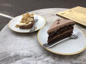 Brownie taart at Sync-Ok in Deventer