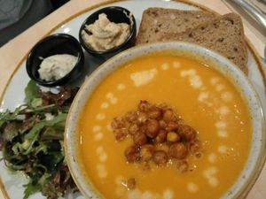 carrot soup at Sync-Ok in Deventer