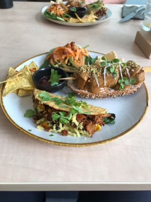 Taco and satay at Sync-Ok in Deventer