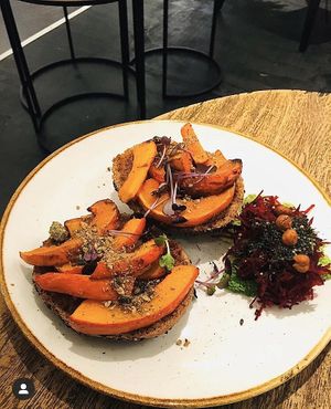 Gluten free bread with roasted pumpkin !!!  at Sync-Ok in Deventer