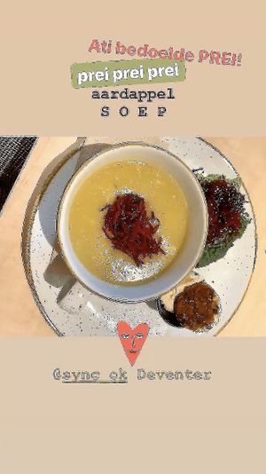 Prei aardappel soep! at Sync-Ok in Deventer