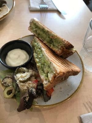 Delicious toastie at Sync-Ok in Deventer